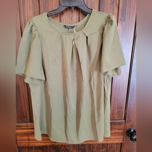 Bloomchic Olive green blouse. NWT